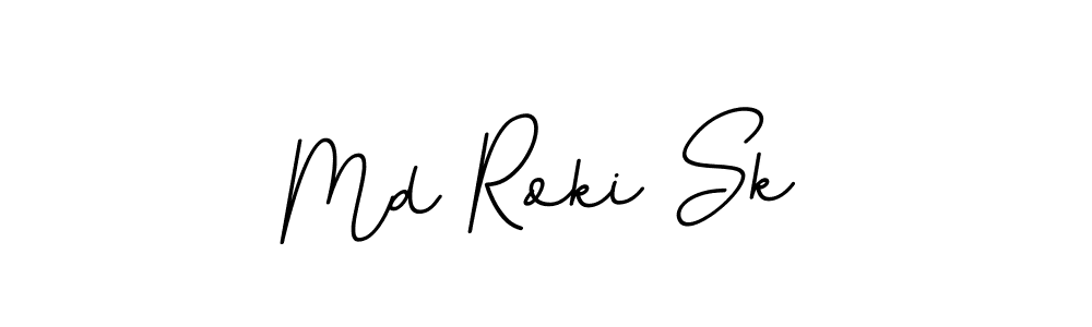 Design your own signature with our free online signature maker. With this signature software, you can create a handwritten (BallpointsItalic-DORy9) signature for name Md Roki Sk. Md Roki Sk signature style 11 images and pictures png