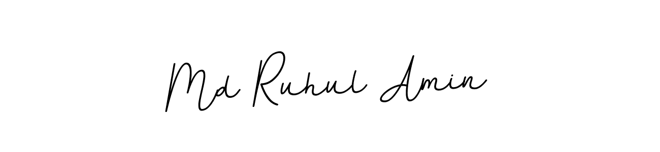 How to make Md Ruhul Amin name signature. Use BallpointsItalic-DORy9 style for creating short signs online. This is the latest handwritten sign. Md Ruhul Amin signature style 11 images and pictures png