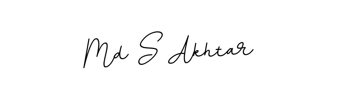 Create a beautiful signature design for name Md S Akhtar. With this signature (BallpointsItalic-DORy9) fonts, you can make a handwritten signature for free. Md S Akhtar signature style 11 images and pictures png