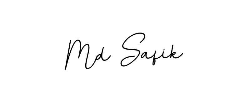 Use a signature maker to create a handwritten signature online. With this signature software, you can design (BallpointsItalic-DORy9) your own signature for name Md Safik. Md Safik signature style 11 images and pictures png