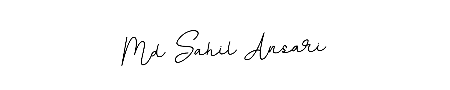 Use a signature maker to create a handwritten signature online. With this signature software, you can design (BallpointsItalic-DORy9) your own signature for name Md Sahil Ansari. Md Sahil Ansari signature style 11 images and pictures png