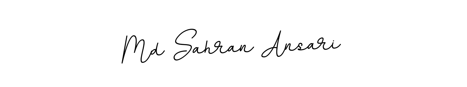 Create a beautiful signature design for name Md Sahran Ansari. With this signature (BallpointsItalic-DORy9) fonts, you can make a handwritten signature for free. Md Sahran Ansari signature style 11 images and pictures png