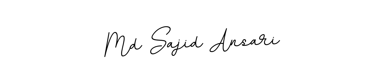 The best way (BallpointsItalic-DORy9) to make a short signature is to pick only two or three words in your name. The name Md Sajid Ansari include a total of six letters. For converting this name. Md Sajid Ansari signature style 11 images and pictures png
