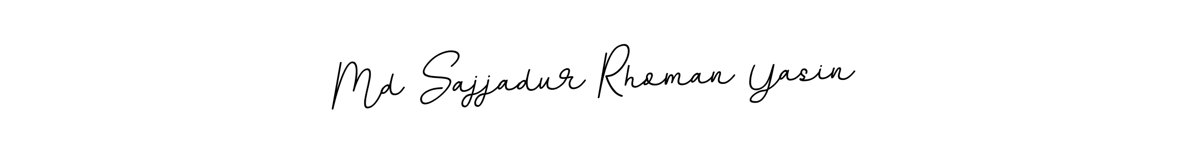 The best way (BallpointsItalic-DORy9) to make a short signature is to pick only two or three words in your name. The name Md Sajjadur Rhoman Yasin include a total of six letters. For converting this name. Md Sajjadur Rhoman Yasin signature style 11 images and pictures png