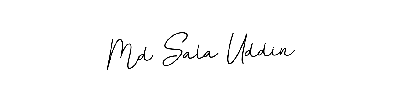 Use a signature maker to create a handwritten signature online. With this signature software, you can design (BallpointsItalic-DORy9) your own signature for name Md Sala Uddin. Md Sala Uddin signature style 11 images and pictures png