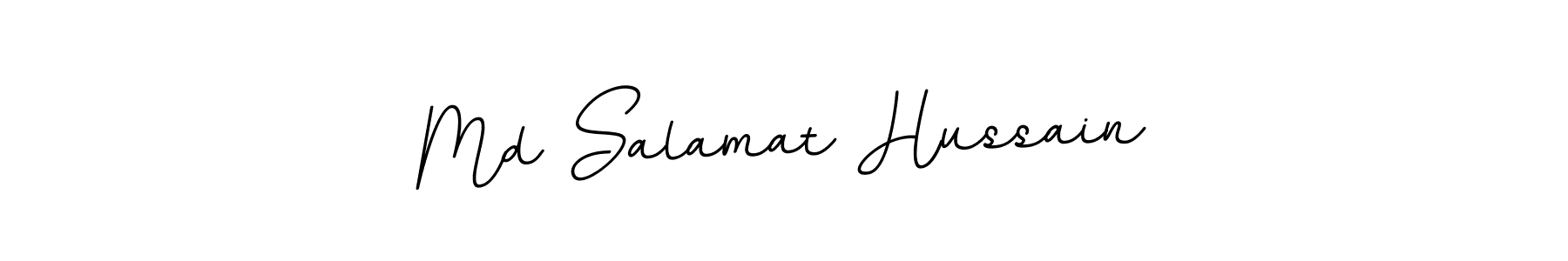 Design your own signature with our free online signature maker. With this signature software, you can create a handwritten (BallpointsItalic-DORy9) signature for name Md Salamat Hussain. Md Salamat Hussain signature style 11 images and pictures png