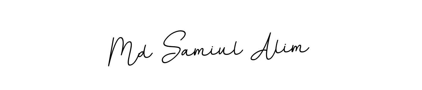 Make a beautiful signature design for name Md Samiul Alim. With this signature (BallpointsItalic-DORy9) style, you can create a handwritten signature for free. Md Samiul Alim signature style 11 images and pictures png