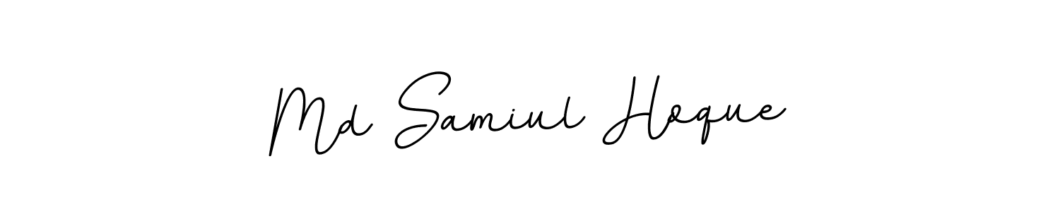 Create a beautiful signature design for name Md Samiul Hoque. With this signature (BallpointsItalic-DORy9) fonts, you can make a handwritten signature for free. Md Samiul Hoque signature style 11 images and pictures png