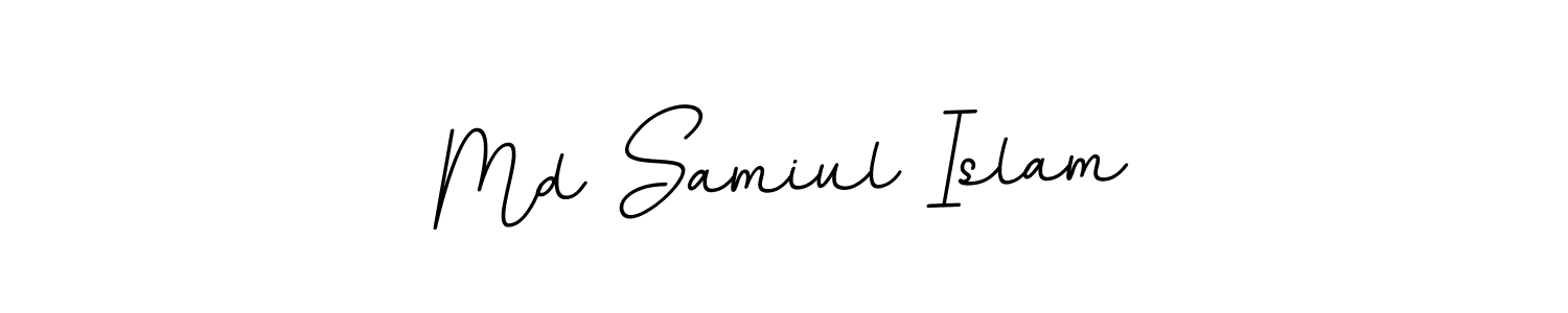 Md Samiul Islam stylish signature style. Best Handwritten Sign (BallpointsItalic-DORy9) for my name. Handwritten Signature Collection Ideas for my name Md Samiul Islam. Md Samiul Islam signature style 11 images and pictures png