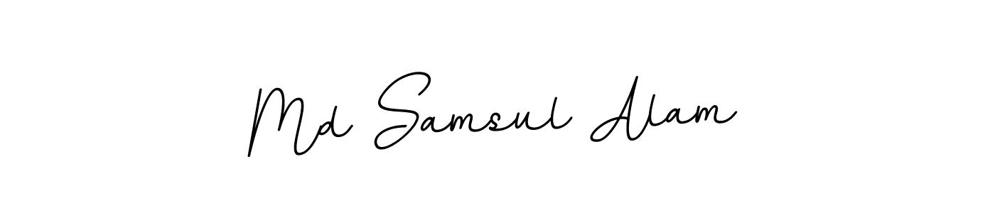 Make a beautiful signature design for name Md Samsul Alam. With this signature (BallpointsItalic-DORy9) style, you can create a handwritten signature for free. Md Samsul Alam signature style 11 images and pictures png