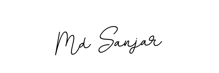 This is the best signature style for the Md Sanjar name. Also you like these signature font (BallpointsItalic-DORy9). Mix name signature. Md Sanjar signature style 11 images and pictures png