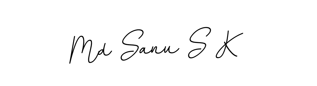 Md Sanu S K stylish signature style. Best Handwritten Sign (BallpointsItalic-DORy9) for my name. Handwritten Signature Collection Ideas for my name Md Sanu S K. Md Sanu S K signature style 11 images and pictures png