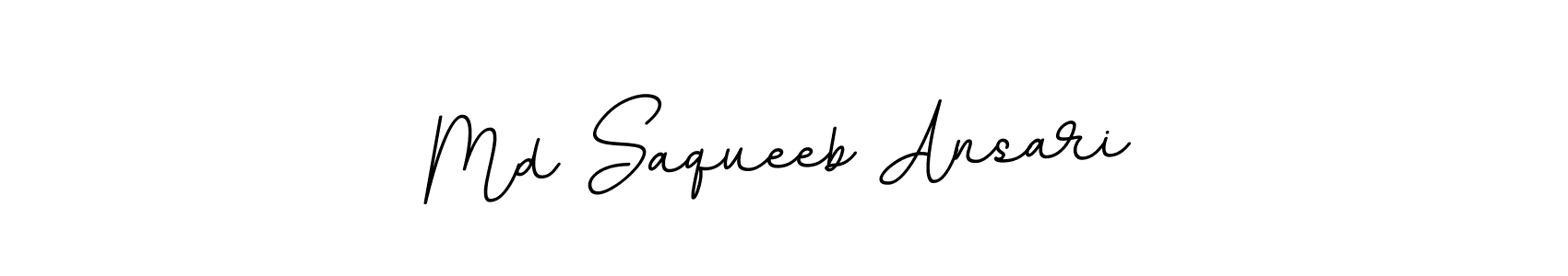 Design your own signature with our free online signature maker. With this signature software, you can create a handwritten (BallpointsItalic-DORy9) signature for name Md Saqueeb Ansari. Md Saqueeb Ansari signature style 11 images and pictures png