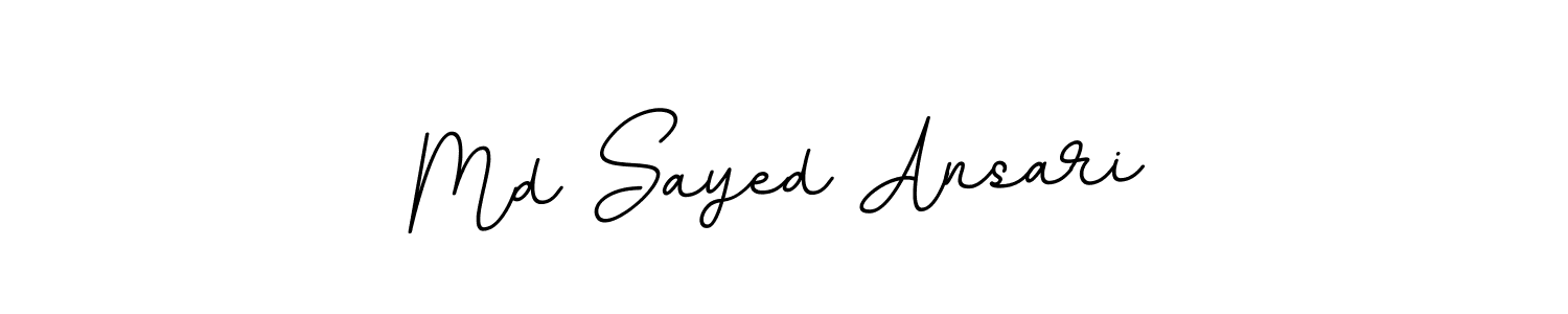 How to make Md Sayed Ansari name signature. Use BallpointsItalic-DORy9 style for creating short signs online. This is the latest handwritten sign. Md Sayed Ansari signature style 11 images and pictures png