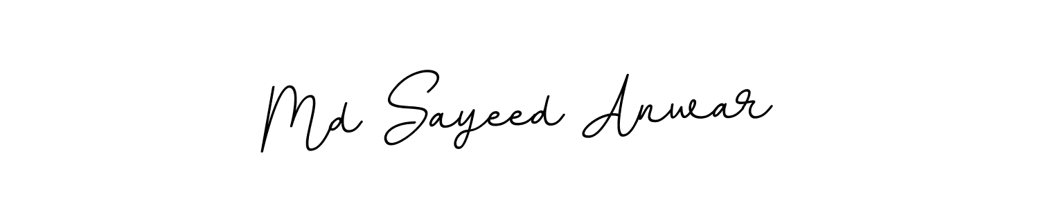 You should practise on your own different ways (BallpointsItalic-DORy9) to write your name (Md Sayeed Anwar) in signature. don't let someone else do it for you. Md Sayeed Anwar signature style 11 images and pictures png