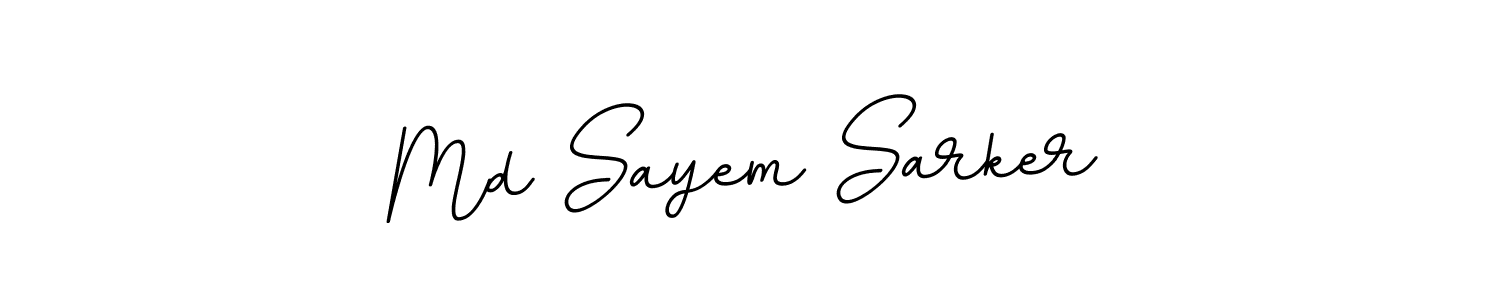 How to make Md Sayem Sarker name signature. Use BallpointsItalic-DORy9 style for creating short signs online. This is the latest handwritten sign. Md Sayem Sarker signature style 11 images and pictures png