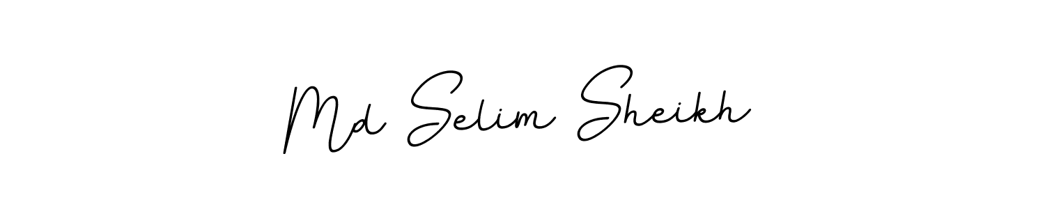 You should practise on your own different ways (BallpointsItalic-DORy9) to write your name (Md Selim Sheikh) in signature. don't let someone else do it for you. Md Selim Sheikh signature style 11 images and pictures png