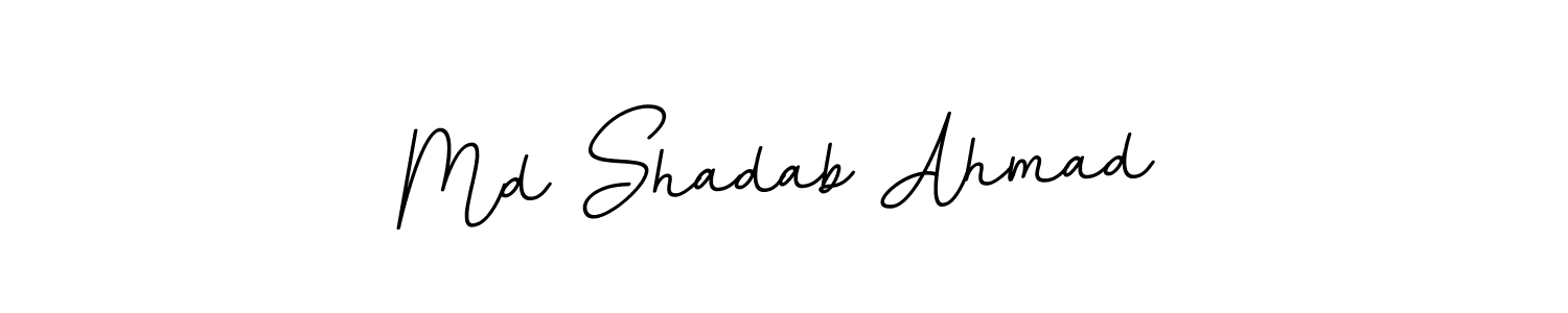 Create a beautiful signature design for name Md Shadab Ahmad. With this signature (BallpointsItalic-DORy9) fonts, you can make a handwritten signature for free. Md Shadab Ahmad signature style 11 images and pictures png