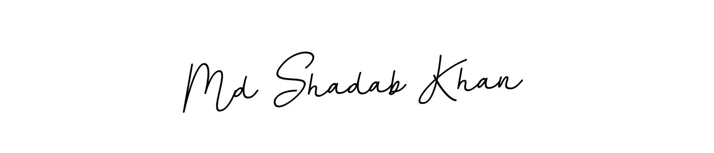 Md Shadab Khan stylish signature style. Best Handwritten Sign (BallpointsItalic-DORy9) for my name. Handwritten Signature Collection Ideas for my name Md Shadab Khan. Md Shadab Khan signature style 11 images and pictures png