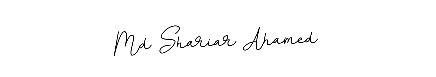 How to make Md Shariar Ahamed name signature. Use BallpointsItalic-DORy9 style for creating short signs online. This is the latest handwritten sign. Md Shariar Ahamed signature style 11 images and pictures png