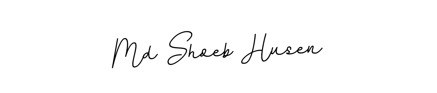 Make a beautiful signature design for name Md Shoeb Husen. With this signature (BallpointsItalic-DORy9) style, you can create a handwritten signature for free. Md Shoeb Husen signature style 11 images and pictures png
