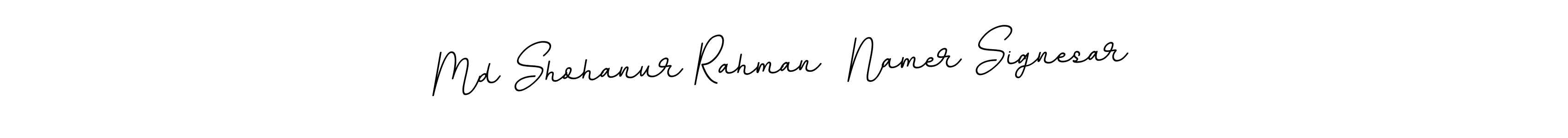 The best way (BallpointsItalic-DORy9) to make a short signature is to pick only two or three words in your name. The name Md Shohanur Rahman  Namer Signesar include a total of six letters. For converting this name. Md Shohanur Rahman  Namer Signesar signature style 11 images and pictures png