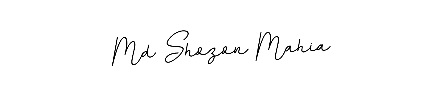 The best way (BallpointsItalic-DORy9) to make a short signature is to pick only two or three words in your name. The name Md Shozon Mahia include a total of six letters. For converting this name. Md Shozon Mahia signature style 11 images and pictures png