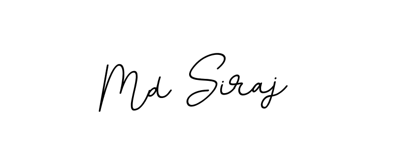 How to make Md Siraj name signature. Use BallpointsItalic-DORy9 style for creating short signs online. This is the latest handwritten sign. Md Siraj signature style 11 images and pictures png