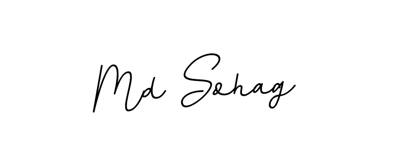 Create a beautiful signature design for name Md Sohag. With this signature (BallpointsItalic-DORy9) fonts, you can make a handwritten signature for free. Md Sohag signature style 11 images and pictures png