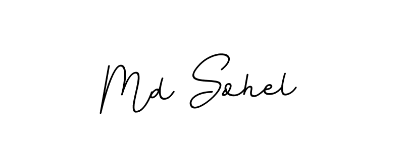 How to make Md Sohel name signature. Use BallpointsItalic-DORy9 style for creating short signs online. This is the latest handwritten sign. Md Sohel signature style 11 images and pictures png