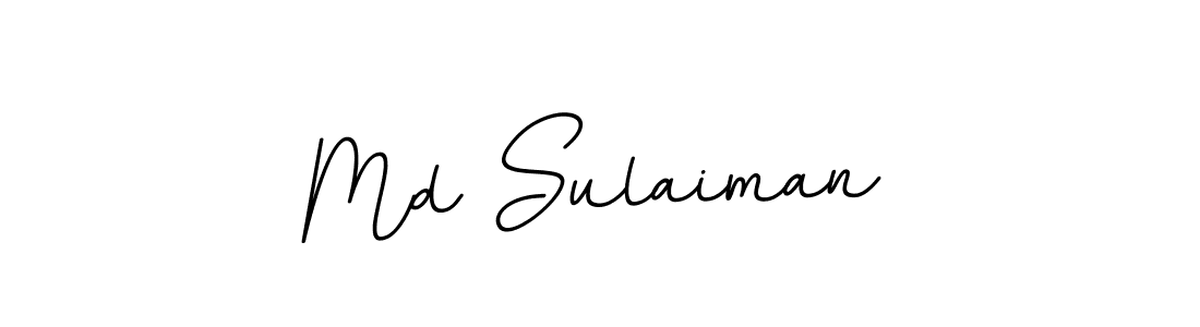 Use a signature maker to create a handwritten signature online. With this signature software, you can design (BallpointsItalic-DORy9) your own signature for name Md Sulaiman. Md Sulaiman signature style 11 images and pictures png