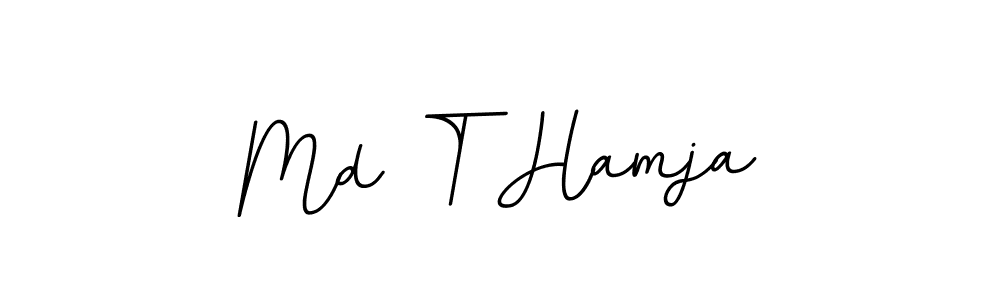 Create a beautiful signature design for name Md T Hamja. With this signature (BallpointsItalic-DORy9) fonts, you can make a handwritten signature for free. Md T Hamja signature style 11 images and pictures png