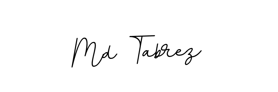 Use a signature maker to create a handwritten signature online. With this signature software, you can design (BallpointsItalic-DORy9) your own signature for name Md Tabrez. Md Tabrez signature style 11 images and pictures png