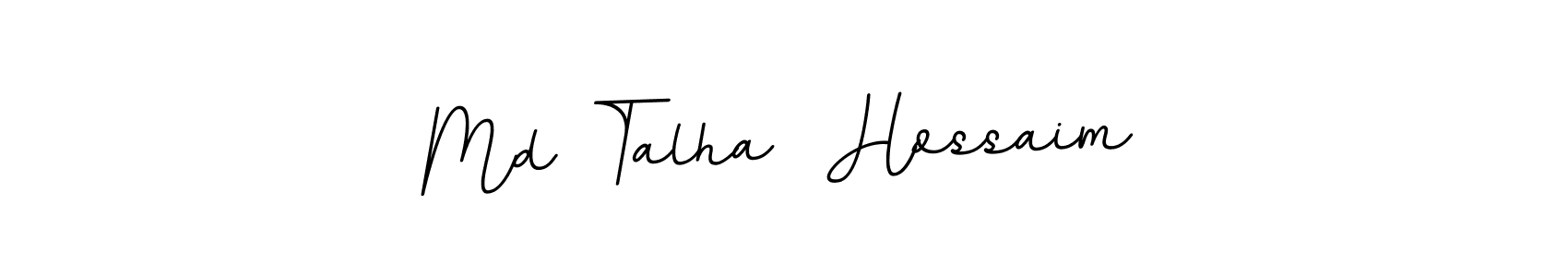 Make a beautiful signature design for name Md Talha  Hossaim. With this signature (BallpointsItalic-DORy9) style, you can create a handwritten signature for free. Md Talha  Hossaim signature style 11 images and pictures png