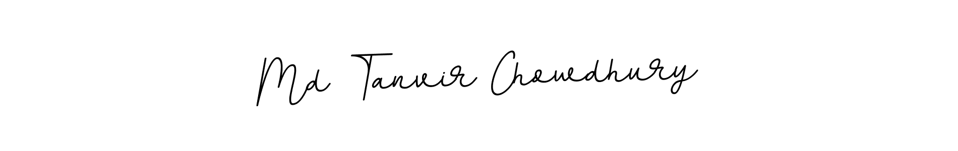 Make a beautiful signature design for name Md Tanvir Chowdhury. With this signature (BallpointsItalic-DORy9) style, you can create a handwritten signature for free. Md Tanvir Chowdhury signature style 11 images and pictures png
