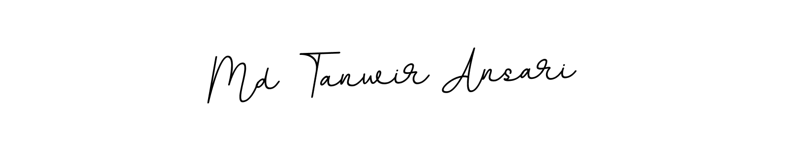 Make a beautiful signature design for name Md Tanwir Ansari. With this signature (BallpointsItalic-DORy9) style, you can create a handwritten signature for free. Md Tanwir Ansari signature style 11 images and pictures png