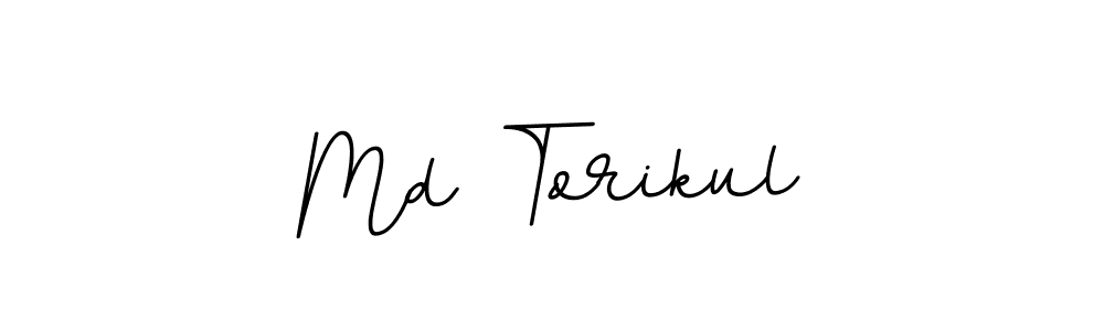 Create a beautiful signature design for name Md Torikul. With this signature (BallpointsItalic-DORy9) fonts, you can make a handwritten signature for free. Md Torikul signature style 11 images and pictures png