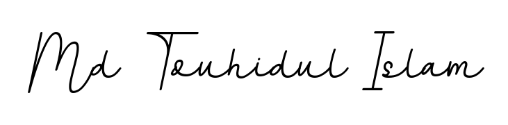 Use a signature maker to create a handwritten signature online. With this signature software, you can design (BallpointsItalic-DORy9) your own signature for name Md Touhidul Islam. Md Touhidul Islam signature style 11 images and pictures png