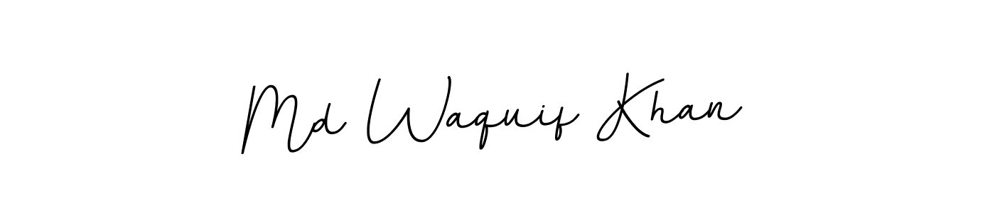 It looks lik you need a new signature style for name Md Waquif Khan. Design unique handwritten (BallpointsItalic-DORy9) signature with our free signature maker in just a few clicks. Md Waquif Khan signature style 11 images and pictures png