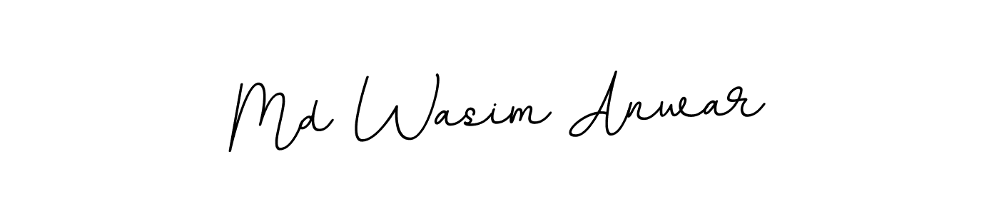 if you are searching for the best signature style for your name Md Wasim Anwar. so please give up your signature search. here we have designed multiple signature styles  using BallpointsItalic-DORy9. Md Wasim Anwar signature style 11 images and pictures png