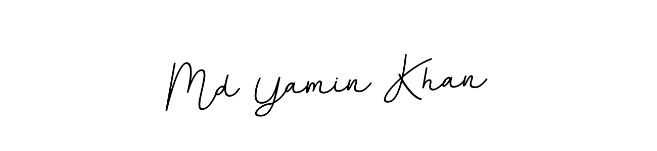 Md Yamin Khan stylish signature style. Best Handwritten Sign (BallpointsItalic-DORy9) for my name. Handwritten Signature Collection Ideas for my name Md Yamin Khan. Md Yamin Khan signature style 11 images and pictures png