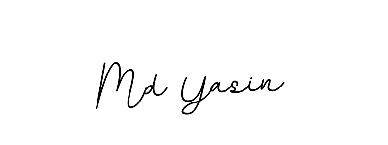 Design your own signature with our free online signature maker. With this signature software, you can create a handwritten (BallpointsItalic-DORy9) signature for name Md Yasin. Md Yasin signature style 11 images and pictures png