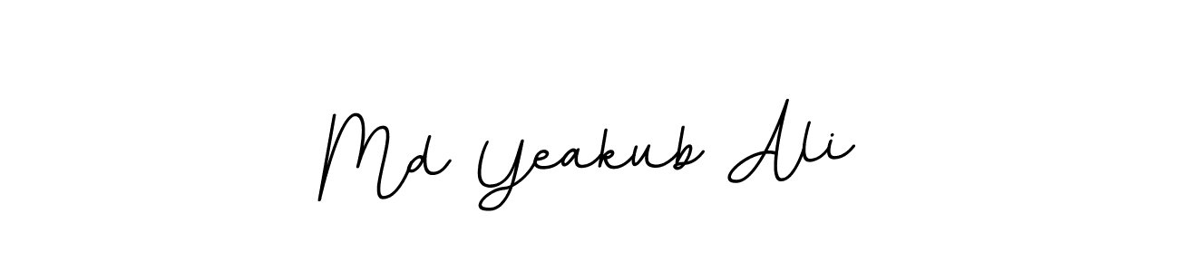 How to make Md Yeakub Ali name signature. Use BallpointsItalic-DORy9 style for creating short signs online. This is the latest handwritten sign. Md Yeakub Ali signature style 11 images and pictures png