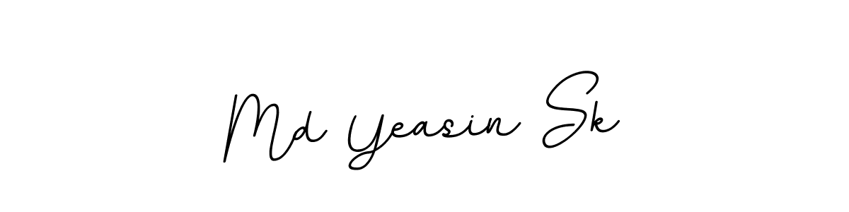 This is the best signature style for the Md Yeasin Sk name. Also you like these signature font (BallpointsItalic-DORy9). Mix name signature. Md Yeasin Sk signature style 11 images and pictures png