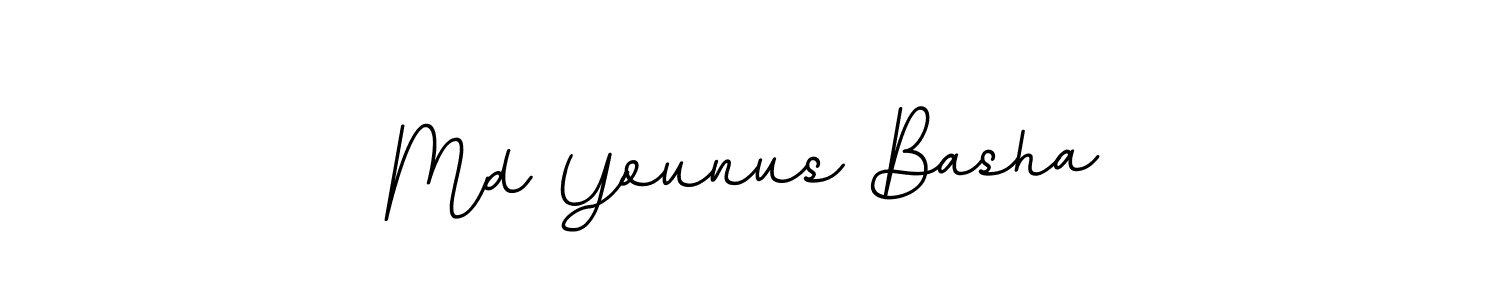 Create a beautiful signature design for name Md Younus Basha. With this signature (BallpointsItalic-DORy9) fonts, you can make a handwritten signature for free. Md Younus Basha signature style 11 images and pictures png