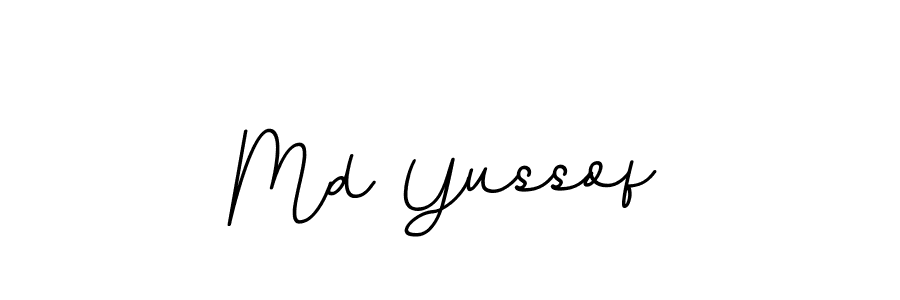 Create a beautiful signature design for name Md Yussof. With this signature (BallpointsItalic-DORy9) fonts, you can make a handwritten signature for free. Md Yussof signature style 11 images and pictures png
