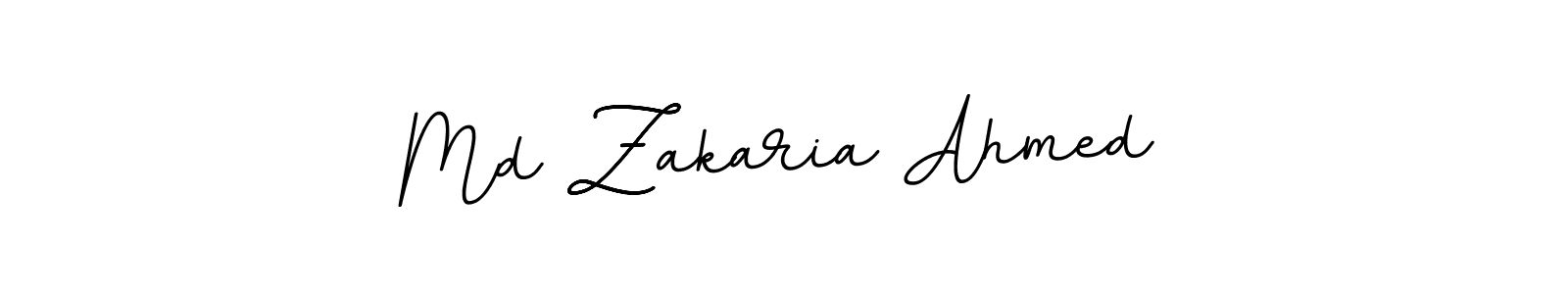 Make a beautiful signature design for name Md Zakaria Ahmed. With this signature (BallpointsItalic-DORy9) style, you can create a handwritten signature for free. Md Zakaria Ahmed signature style 11 images and pictures png