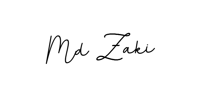 Use a signature maker to create a handwritten signature online. With this signature software, you can design (BallpointsItalic-DORy9) your own signature for name Md Zaki. Md Zaki signature style 11 images and pictures png