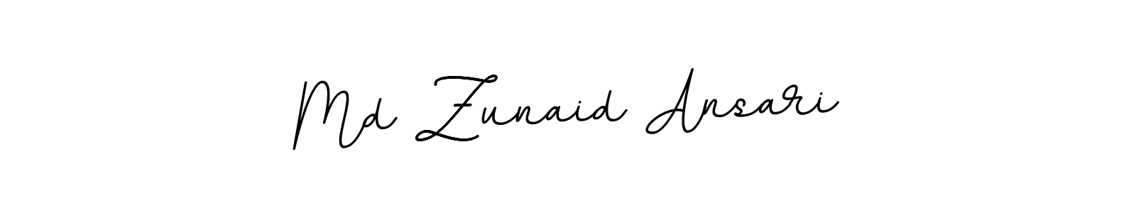 Use a signature maker to create a handwritten signature online. With this signature software, you can design (BallpointsItalic-DORy9) your own signature for name Md Zunaid Ansari. Md Zunaid Ansari signature style 11 images and pictures png