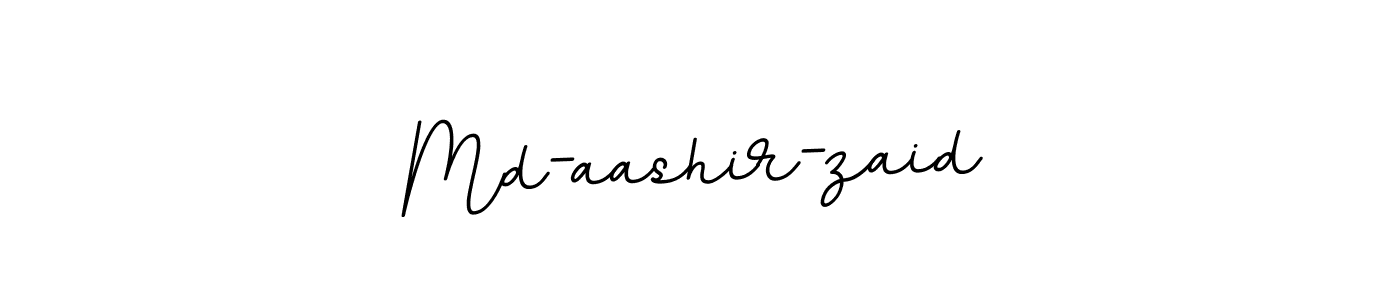 How to make Md-aashir-zaid name signature. Use BallpointsItalic-DORy9 style for creating short signs online. This is the latest handwritten sign. Md-aashir-zaid signature style 11 images and pictures png